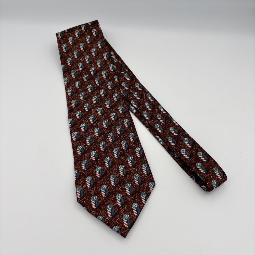 Ermenegildo Zegna Silk 56" Men's Tie Vintage 90's